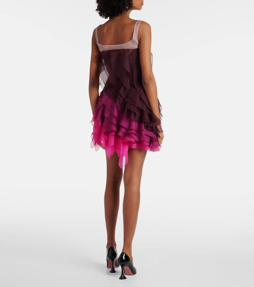 Kiera ruffled tiered minidress