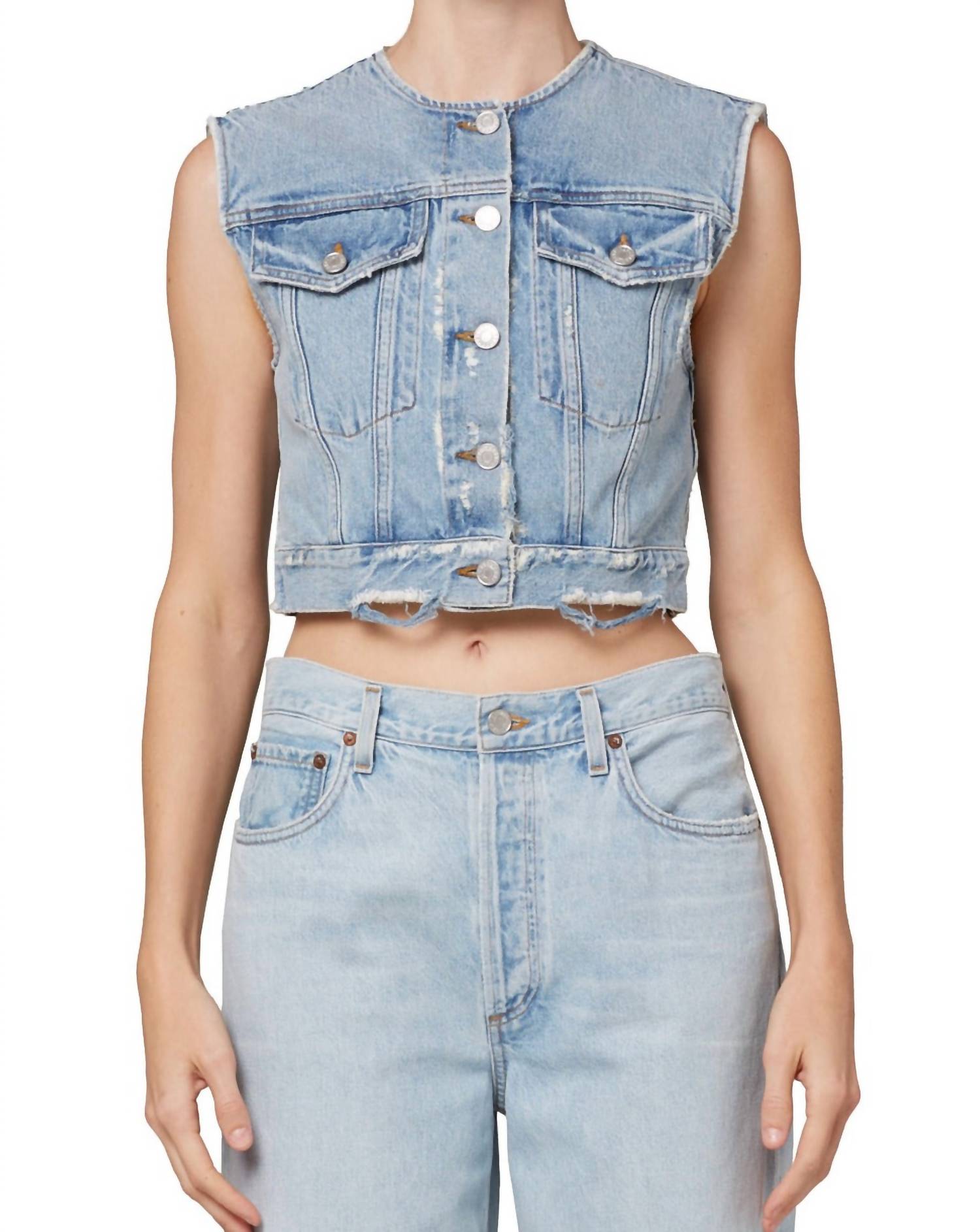 Women's Leo Vest In Fray