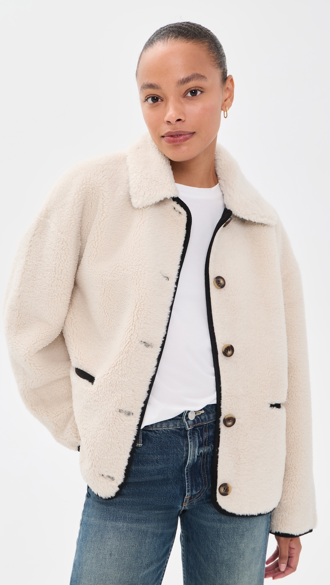 Anika Jacket Cream/Black