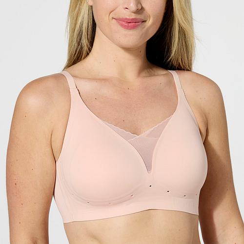 2-pack Invisible Edge Breathable Gel Support Bra - Mahogany/Lavender