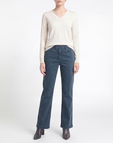 Woman Jeans Blue Size 12 Cotton, Elastane