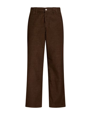 Man Pants Brown Size M Polyester, Cotton