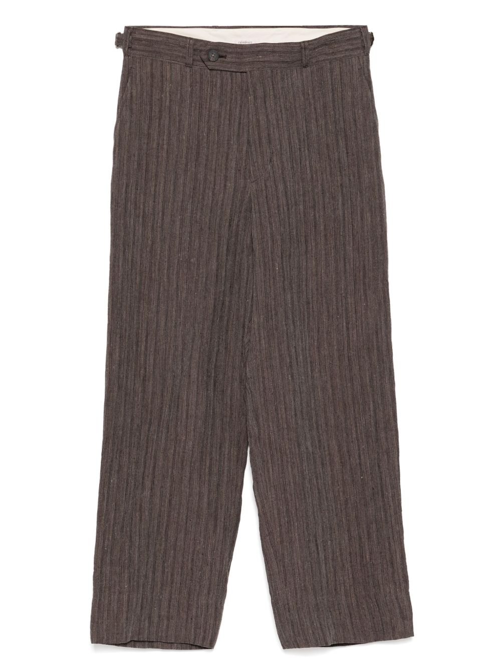 CALMLENCE no pleated wide-leg trousers - Brown