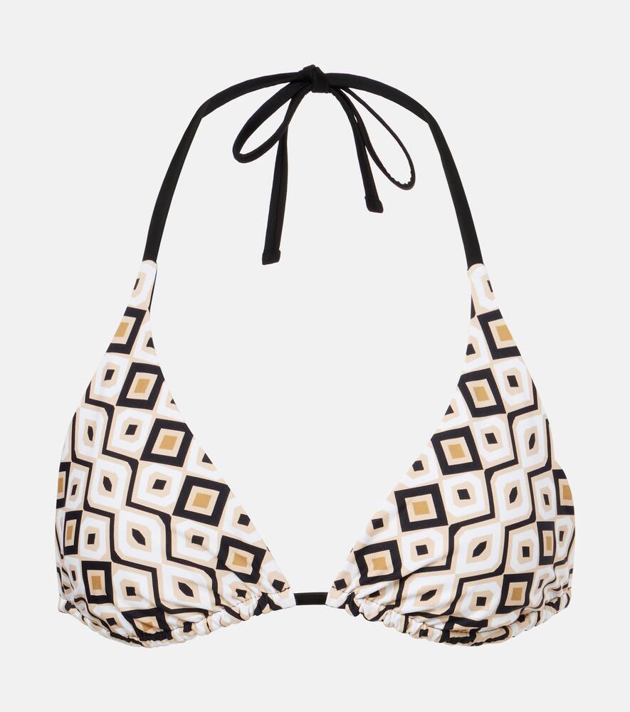 Max Mara Amedea printed bikini top