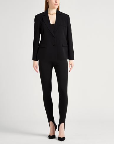 Woman Blazer Black Size M Polyester, Elastane