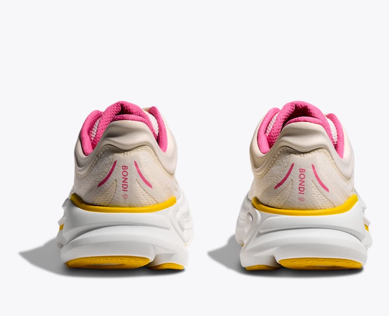 HOKA Women's Bondi 9 Shoes in Alabaster/Birch
