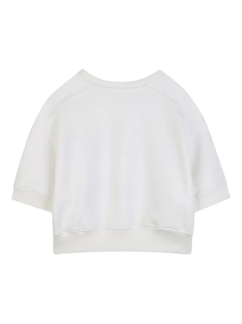 Girls White Logo Sweatshirt