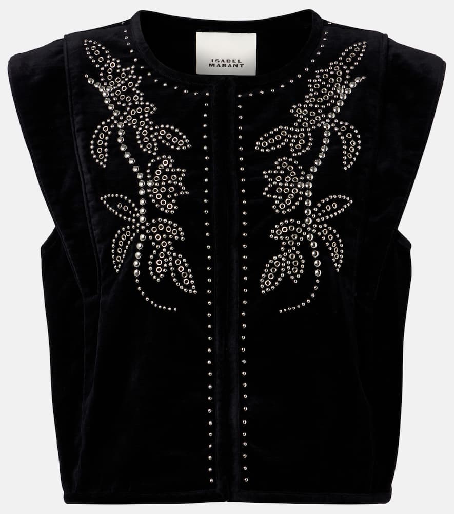 Poppy embellished vest