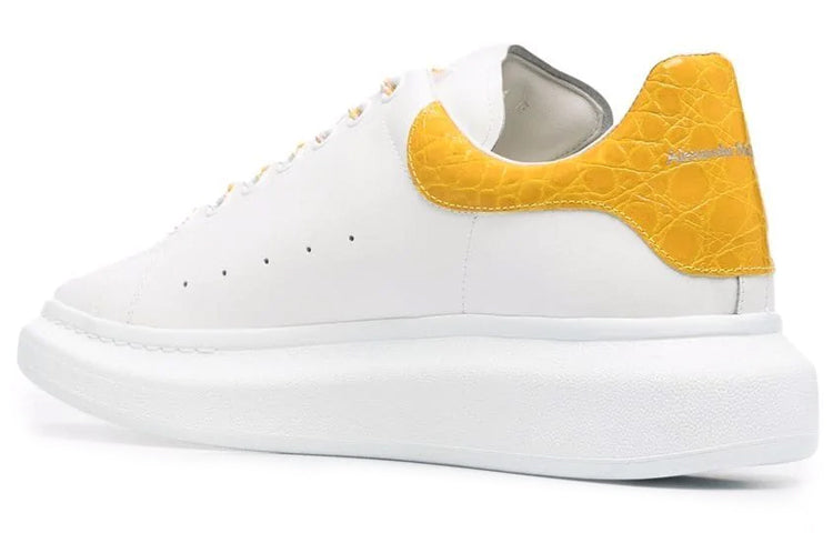 Oversized Sneaker 'White Yellow Crocodile'