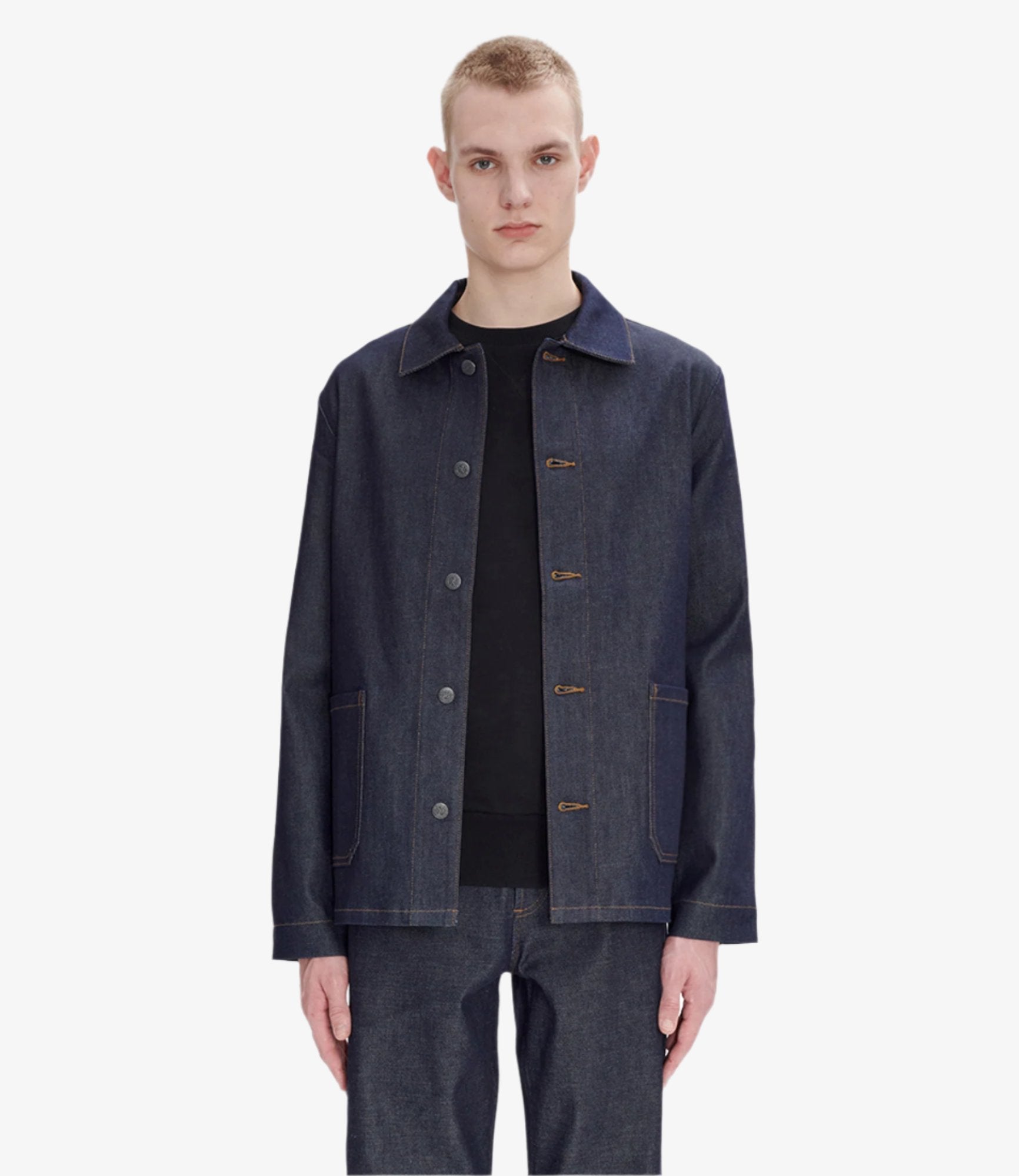 Kerlouan Logo jacket Indigo
