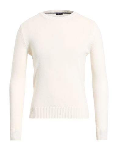 Man Sweater White Size XXL Merino Wool