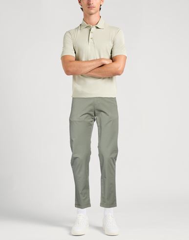 Re_hash Man Pants Sage green Size 31 Cotton, Elastane