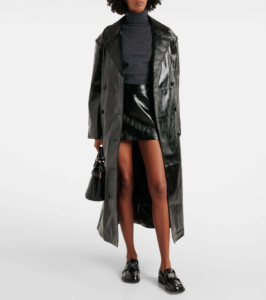 Mary faux leather miniskirt
