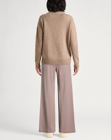 Woman Pants Taupe Size 10 Cotton, Elastane