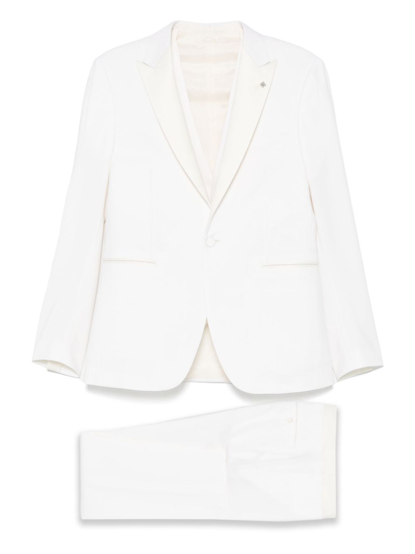White wool suit
