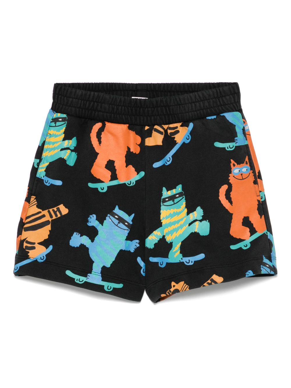 Stella McCartney Kids cats-print shorts - Black