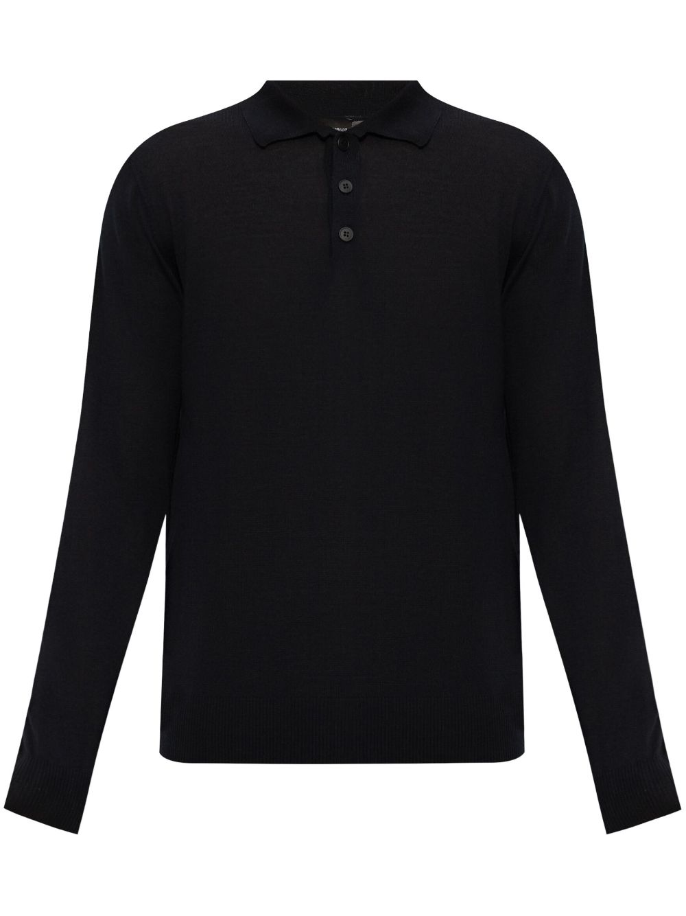 Long sleeve polo shirt - Blue