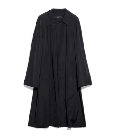 Cotton acetate faille coat