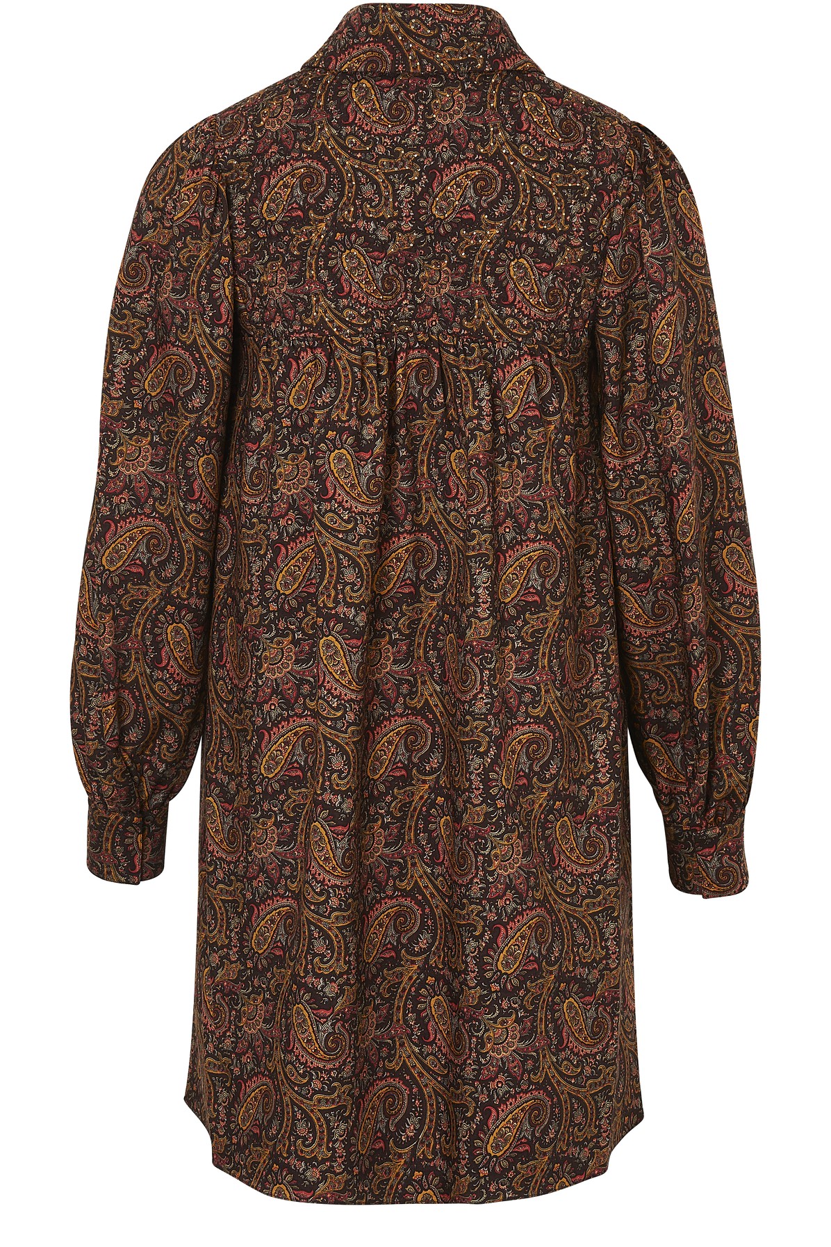 Rhinestone Collar Shirt Dress