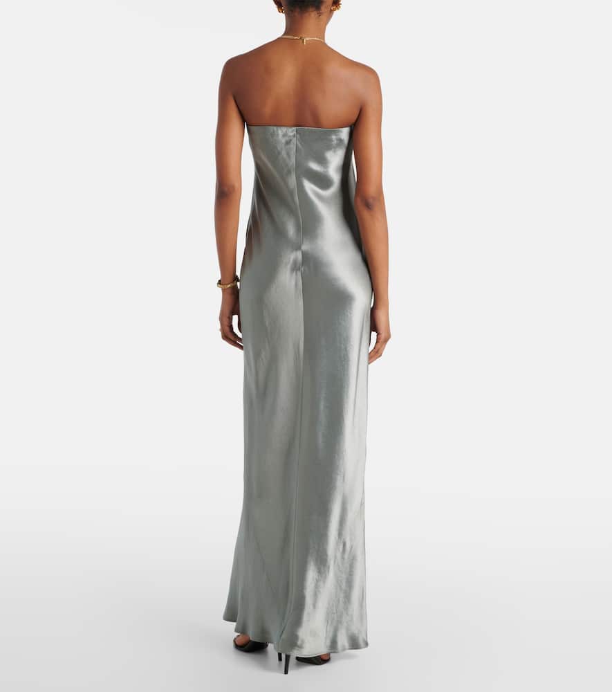 Satin maxi dress