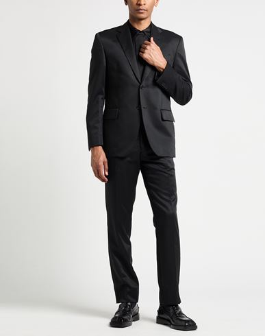 Man Suit Black Size 42 Virgin Wool, Polyamide