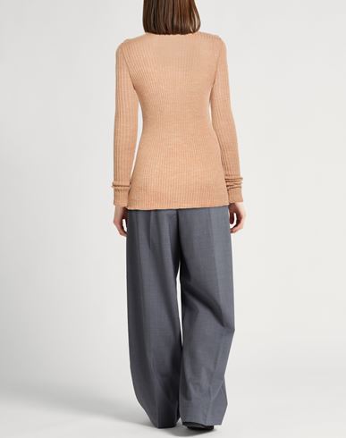 Woman Sweater Camel Size M Virgin Wool