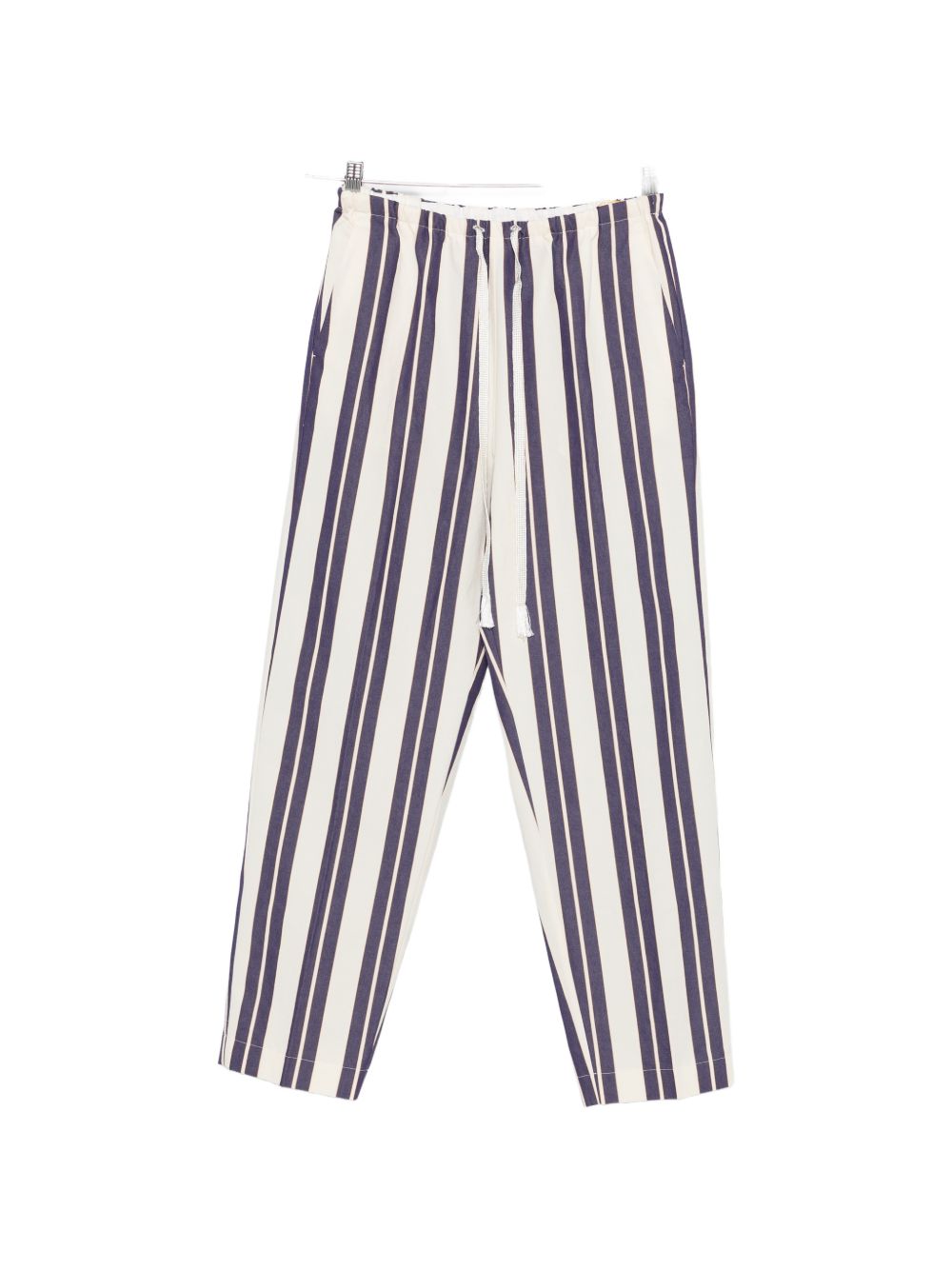 Striped drawstring trousers