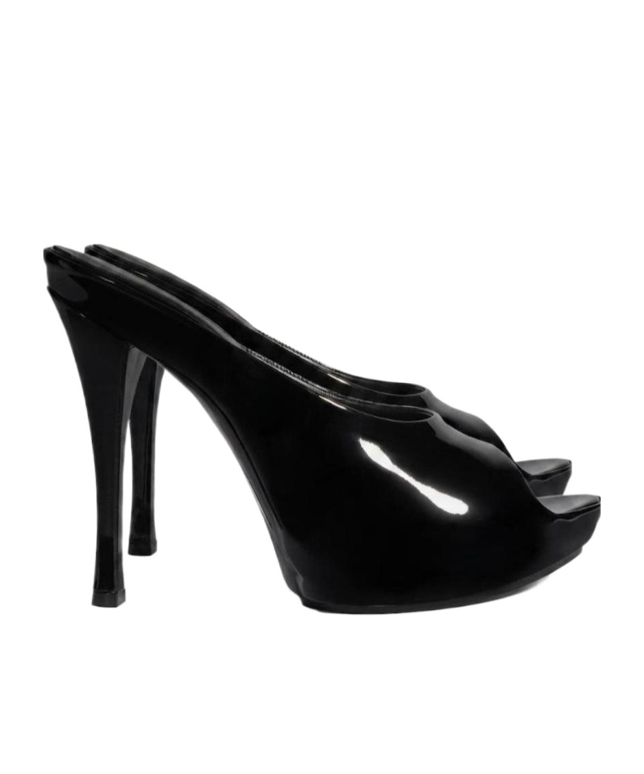 Women's stiletto platform slide