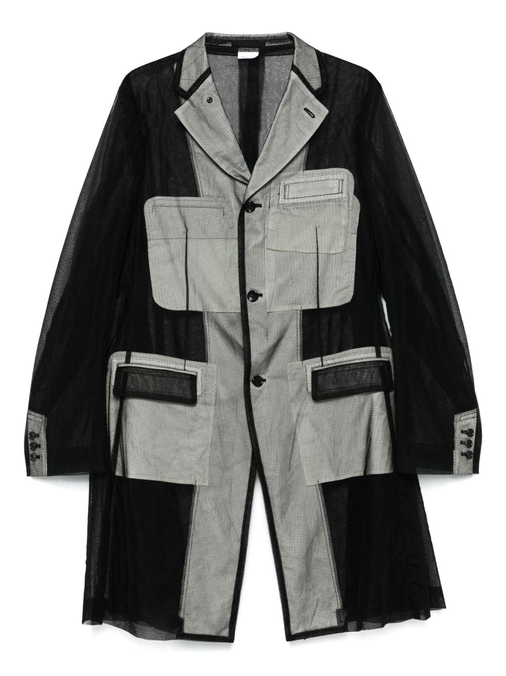 Comme des Garçons Homme Plus single-breasted coat - Black