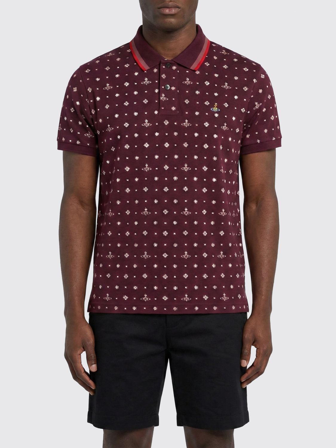 Polo Shirt Men color Violet