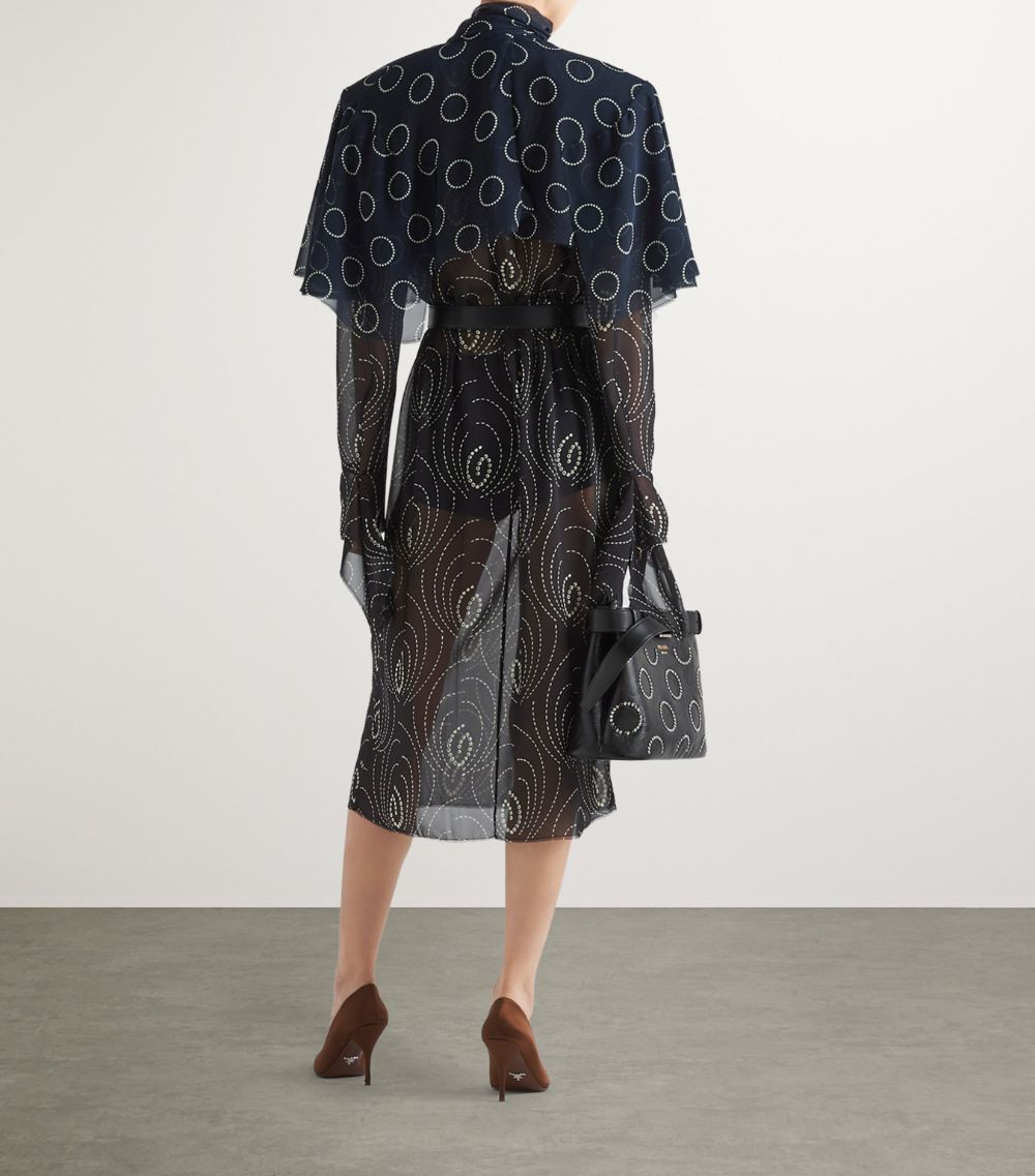 Printed Cropped Cape