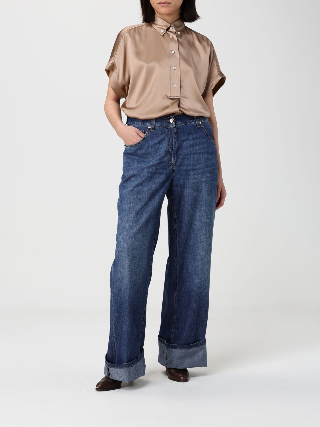 Shirt BRUNELLO CUCINELLI Woman color Kaki