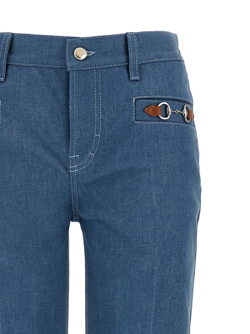Light Blue Straight Mid Rise Jeans