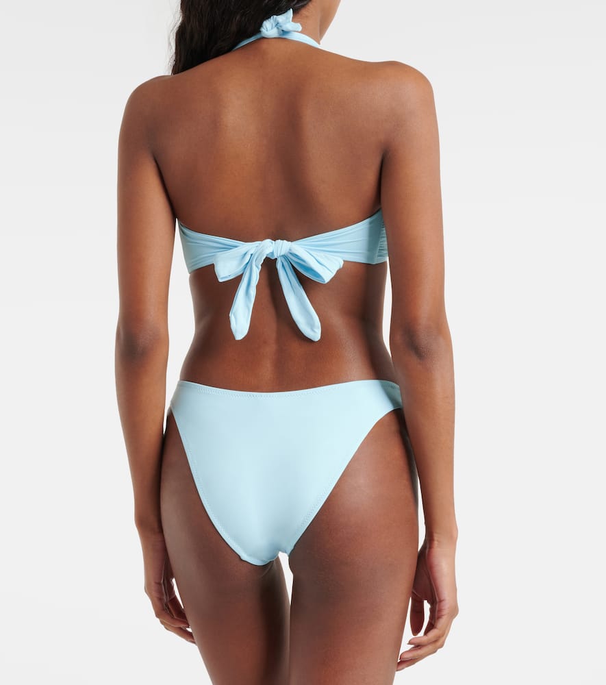 Paris ring-detail bikini top