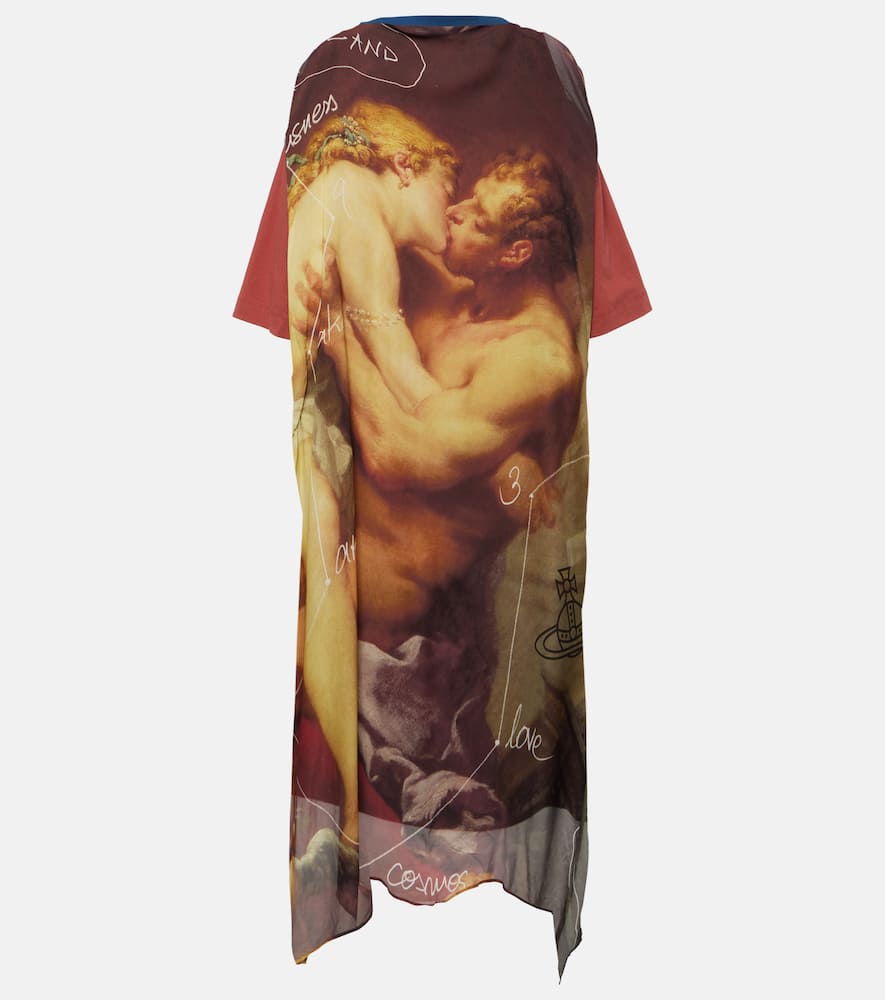 Kiss printed T-shirt dress