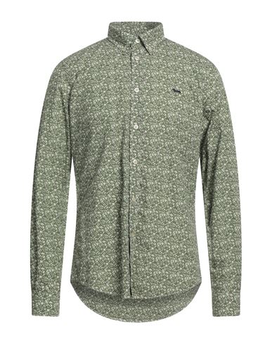 Man Shirt Military green Size 3XL Cotton