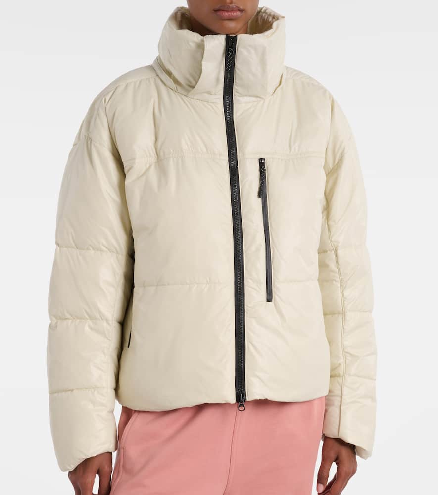 Hooded cropped jacket