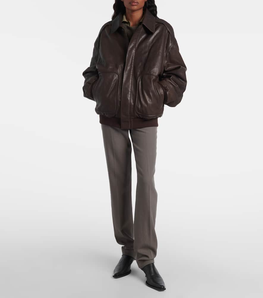 Johnson leather bomber jacket