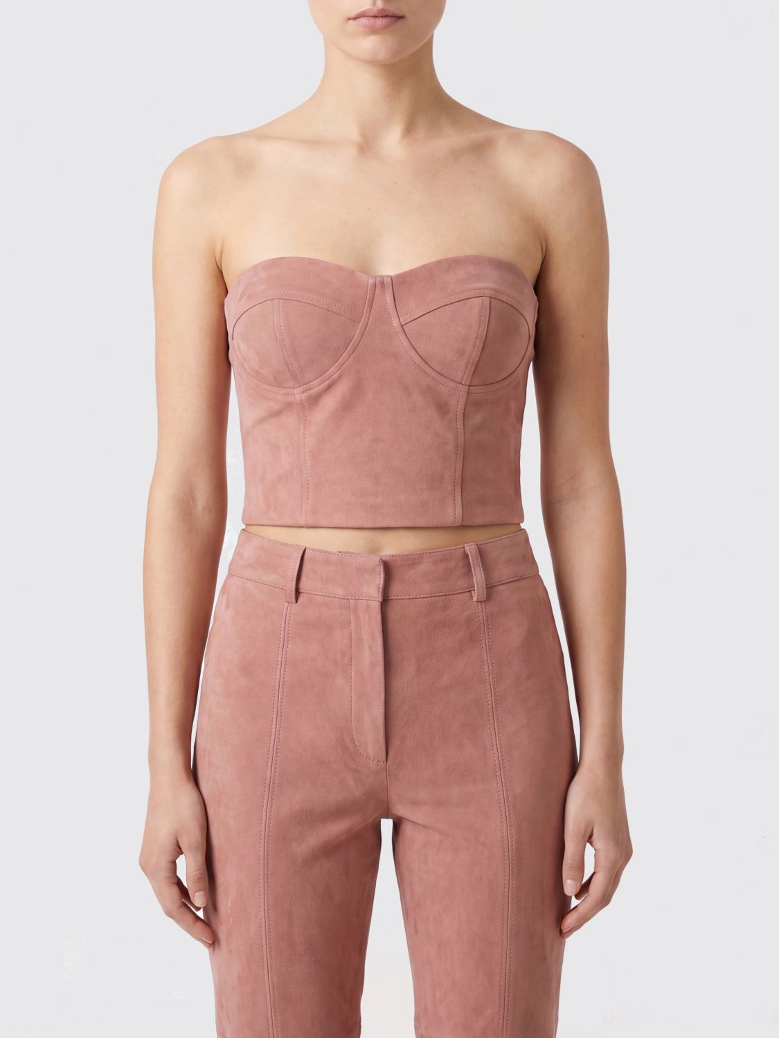 Stretch Jersey Bustier Top with Sweetheart Neckline