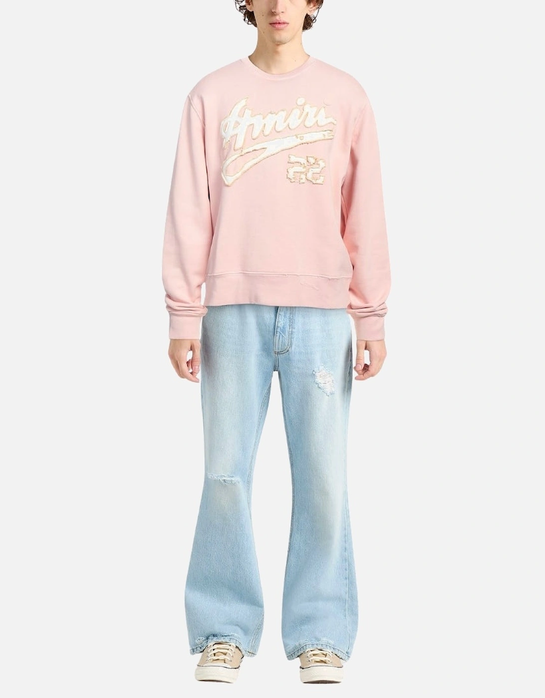 Men's Amiri 22 Design Pink Sweatshirt - Size: 40/Regular