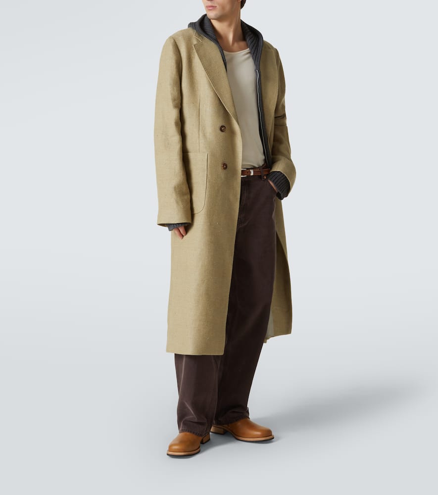 Robe linen and silk overcoat