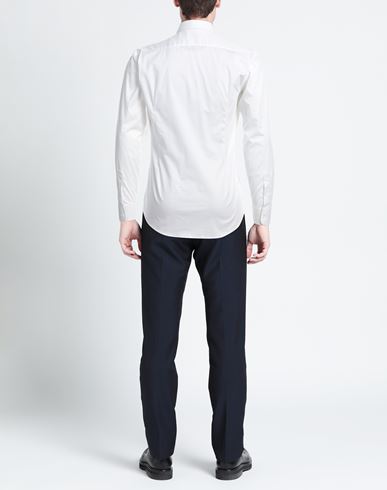 Man Shirt White Size 17 ½ Cotton, Elastane