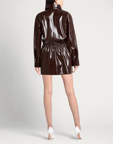 Woman Mini dress Chocolate brown Size 6 Polyester