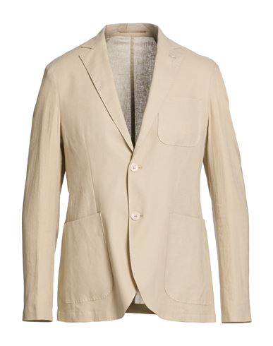 At. p.co Man Blazer Beige Size 40 Linen, Viscose