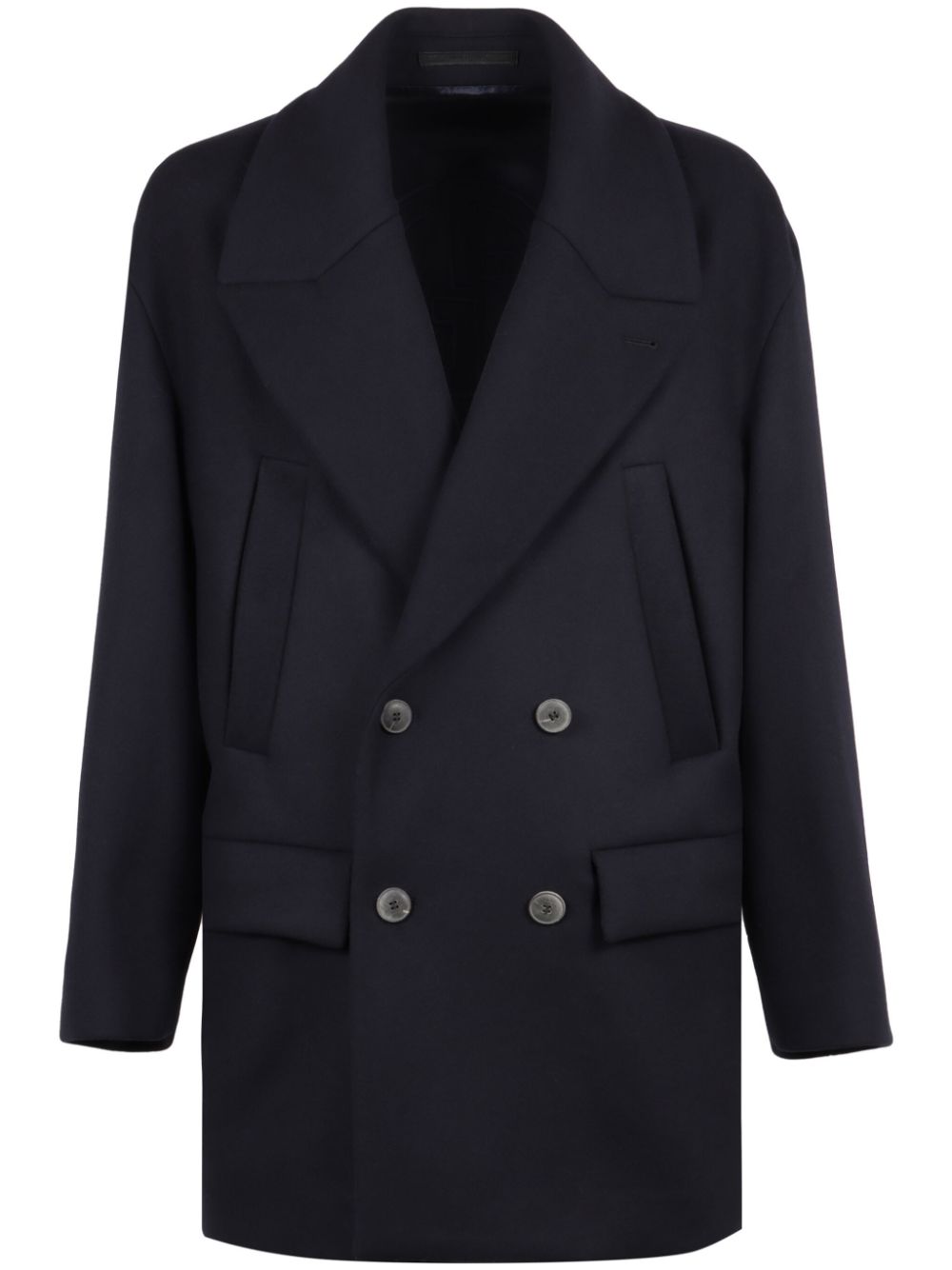 Double-breasted coat - Blue