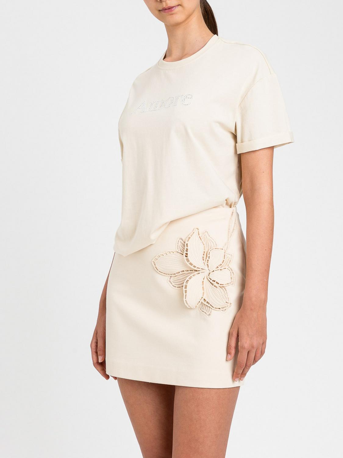 Skirt Woman color Yellow Cream