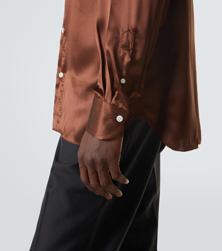 Silk satin shirt