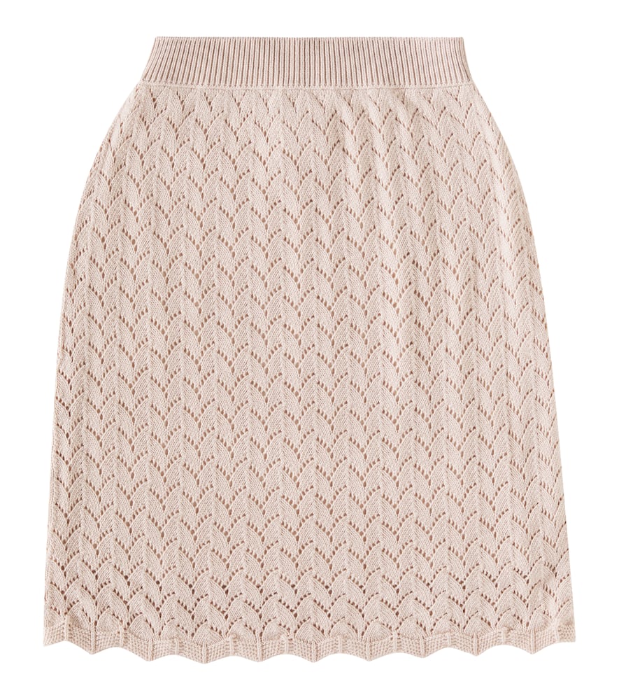 Loro Piana Kids Cotton and cashmere skirt