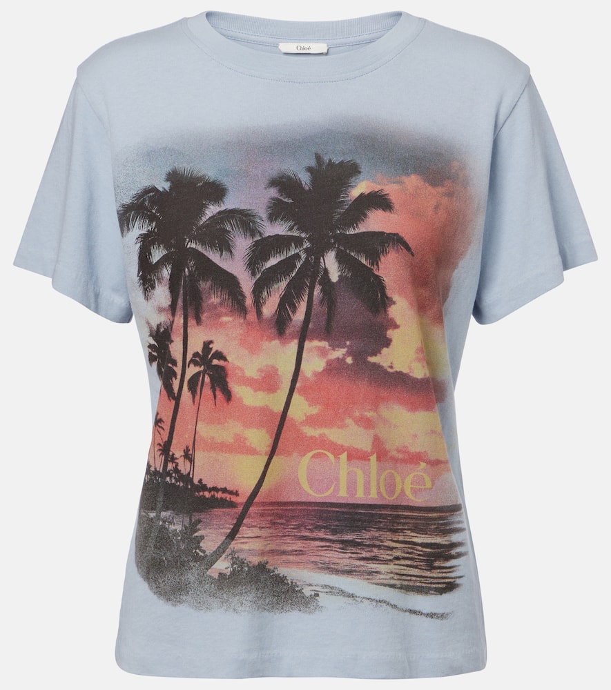 Chloé Printed cotton T-shirt