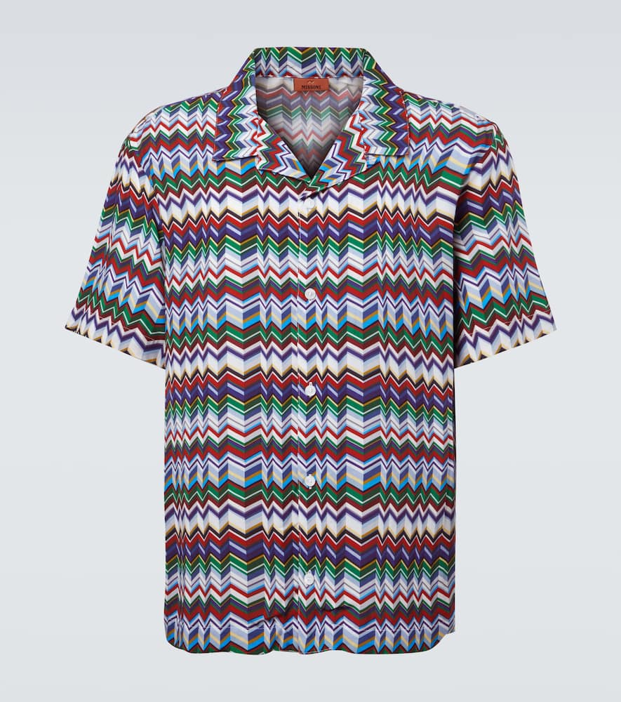 Zigzag bowling shirt